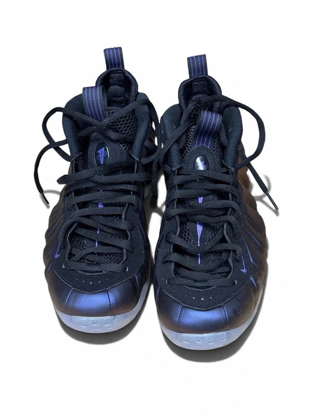 Nike Men's Foamposite Sneakers - Black & Purple Accents